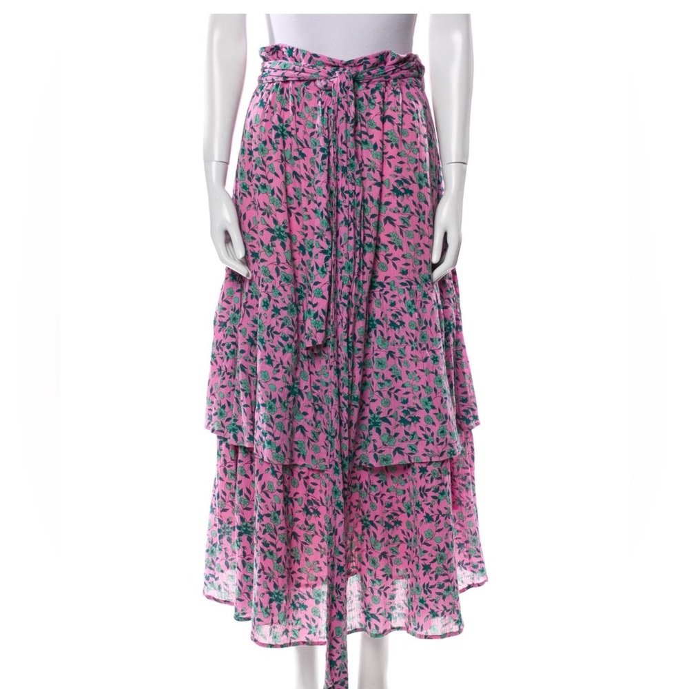 Banjanan floral print midi skirt